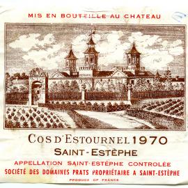 Saint-Estephe Cos d'Estournel Label (1970)