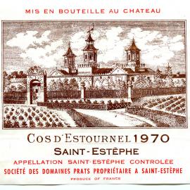 Saint-Estephe Cos D'Estournel Label (1970)