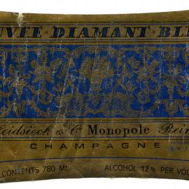 Heidsieck and C Monopole Reins Champagne Label [n.d.]