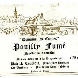 Domaine les Coques Pouilly Fume Label [n.d.]