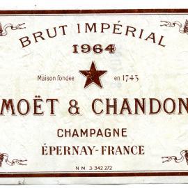 Maison Fondee Moet and Chandon Label (1964)