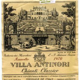 Raccolto Villa Antinori Chianti Classico Label (1970)