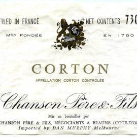 Chanson Pere and Fits Corton Label [n.d.]