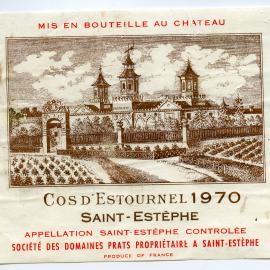 Saint-Estephe Cos D'Estournel Label (1970)