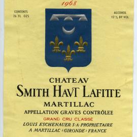 Louis Eschenauer Smith Havt Lafitte Martillac Label (1968)