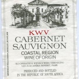 Ko-operatieve Wijnbouwers Vereniging Cabernet Sauvignon Label (1982)
