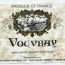 Teltscher Brothers Ltd Vouvray Label [n.d.]