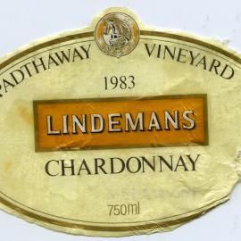 Lindemans Chardonnay Label (1983)
