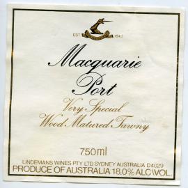 Lindemans Macquarie Port Label [n.d.]