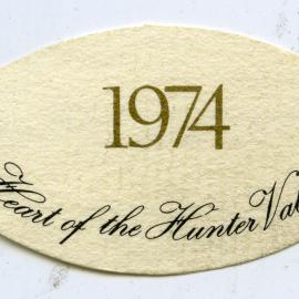 Heart of the Hunter Valley Label (1974)