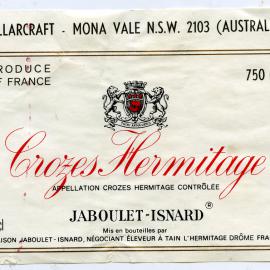 Maison Jaboulet Crozes Hermitage Label [n.d.]