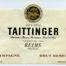 Taittinger Reims Label [n.d.]