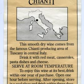 Chianti Label [n.d.]