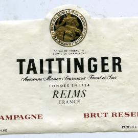 Taittinger Reims Label [n.d.]