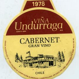 Vina Undurraga Cabernet Grand Vino Label (1978)