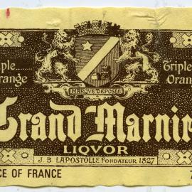 J. B. Lapostolle Grand Marnier Liquor Label [n.d.]