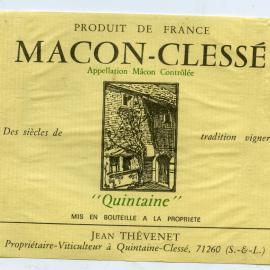 Jean Thevenet Macon-Clesse Label [n.d.]