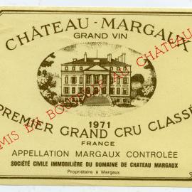 Margaux Premier Grand Cru Classe Label (1971)