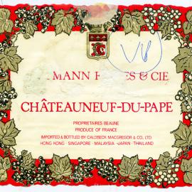 Cosmann Freres and Cie Chateauneuf-Du-Pape Label [n.d.]