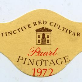 Paarl Pinotage Label (1972)