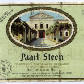 Co-Operative Winegrowers Association Paarl Steen Label [n.d.]
