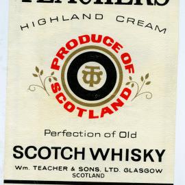 Teacher's Scotch Whisky Label [n.d.]