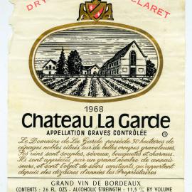 Eschenauer La Garde Dry Claret Label (1968)
