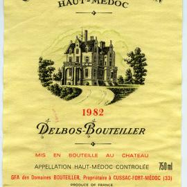 Chateau Lanessan Haut-Medoc Label (1982)