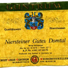 Guntrum Niersteiner Gutes Domtal Label [n.d.]