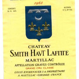Louis Eschenauer Smith Havt Lafitte Martillac Label [n.d.]