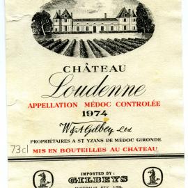 Gilbeys Loudenne Label (1974)