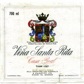 Vina Santa Rita Casa Real Label [n.d.]