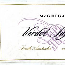 McGuigan Verdot Superior Label (2000)