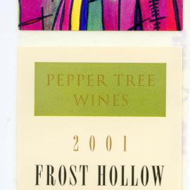 Pepper Tree Wines Frost Hollow Label (2001)