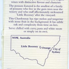 Reynolds Chardonnay Label (2001)