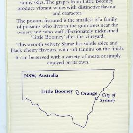 Reynolds Shiraz Label (2001)