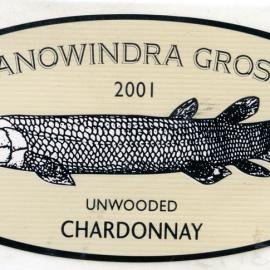 Canowindra Grossi Chardonnay Label (2001)
