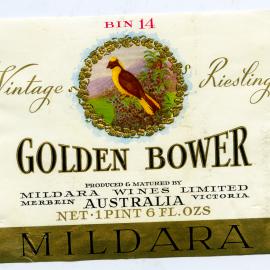 Mildara Vintage Riesling Label [n.d.]
