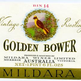 Mildara Riesling Label [n.d.]