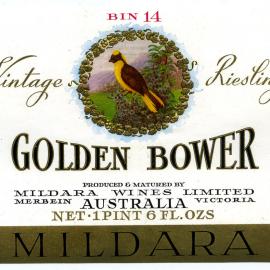 Mildara Riesling Label [n.d.]