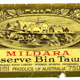 Mildara Tawny Label [n.d.]