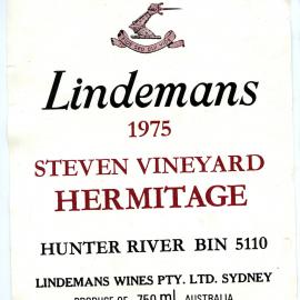 Lindemans Hermitage Label (1975)