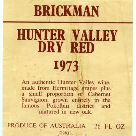 Brickman Dry Red Label (1973)