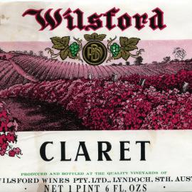 Wilsford Claret Label [n.d.]
