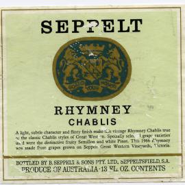 Seppelt Vineyards Label [n.d.]