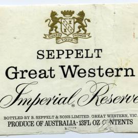 Seppelt Vineyards Label [n.d.]