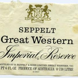 Seppelt Vineyards Label [n.d.]