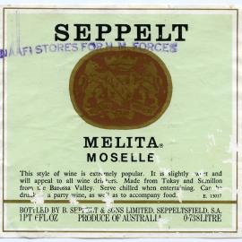 Seppelt Vineyards Label [n.d.]