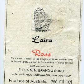 Laira Vineyards Label [n.d.]
