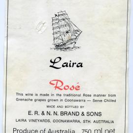 Laira Vineyards Label [n.d.]